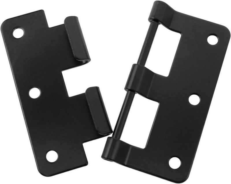 Dsjnf 3.03x 2.64 Inch Black Lift Off Hinge Flag Hinge Flight Case Hardware Detachable Hinges for Flight Cases 2PCS - Image 2